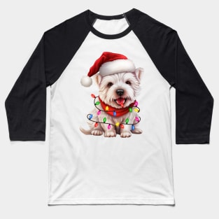 Christmas West Highland White Terrier Baseball T-Shirt